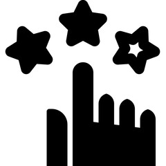 review star black solid icon