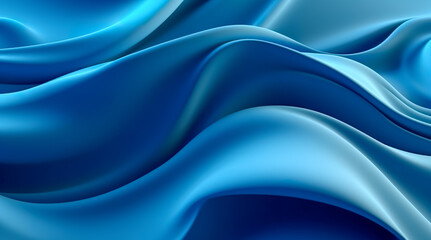 Obraz premium wavy fabric luxury background. Abstract smooth wave background. Generative AI