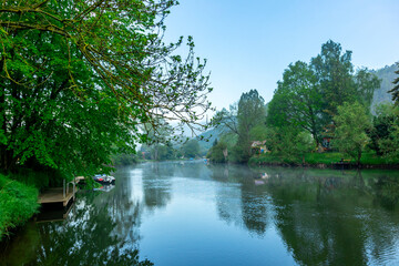 Erste Schritte auf dem Rennsteig zwischen Hörschel und Blankenstein im schönen Frühling - Thüringen - Deutschland
