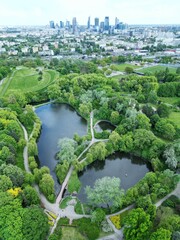 Obraz premium aerial view of the city