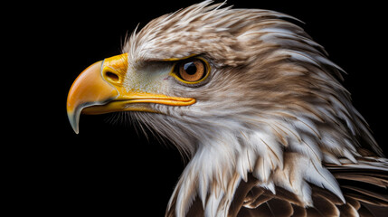 Eagle on a black background