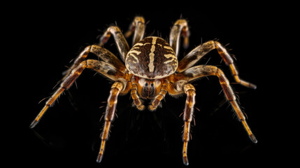 spider on a blackbackground