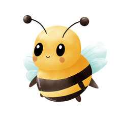 Obraz premium Cute Honey bee