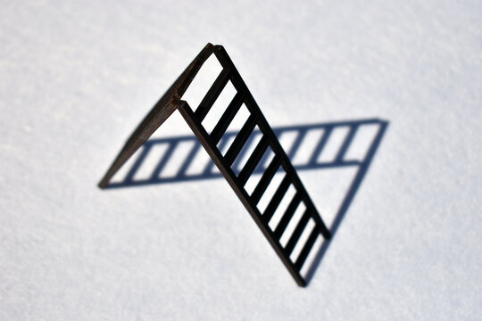 Close-up of Stair  against white background