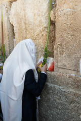 Prayer at the Western Wall on Sukkot