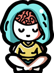 mental health png graphic clipart design