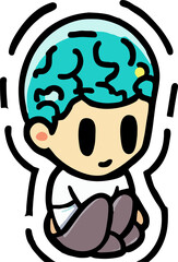 mental health png graphic clipart design