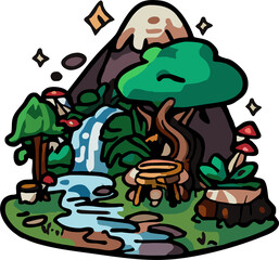 Outdoors png graphic clipart design