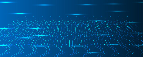 Ai Technology Abstract Blue Background