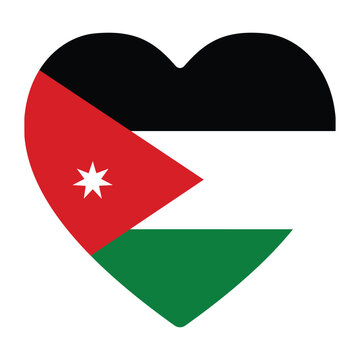 Jordan flag. Flag of Jordan