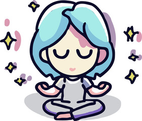 meditation png graphic clipart design