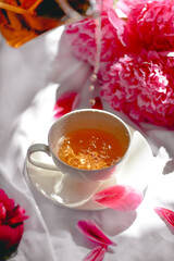 tea with lemon and tea