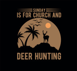 Hunting T-Shirt Design and vector