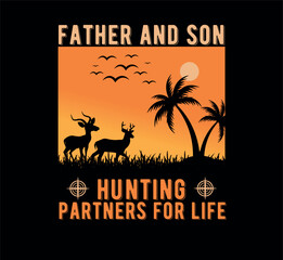 Hunting T-Shirt Design and vector