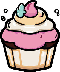 cupcake png graphic clipart design