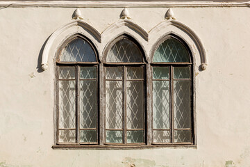 vintage wooden windows and doors