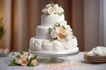 Obraz na płótnie Canvas Wedding cake, generative ai