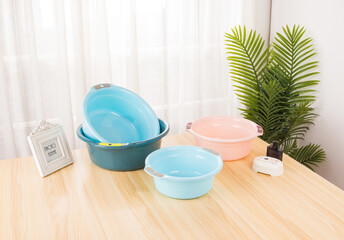 Colorful and versatile plastic basin