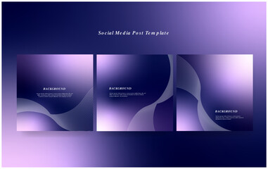 Purple Gradient Abstract Social Media Post Template