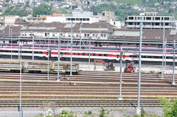 scambio ferroviario Chiasso tra Italia e Svizzera