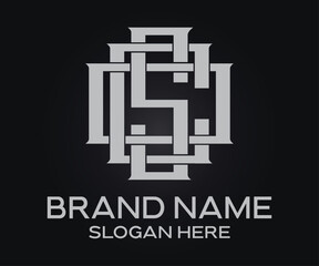 modern minimalist letter brand identity