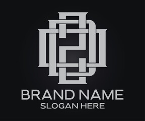 modern minimalist letter brand identity