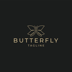 Butterfly logo icon design vector 