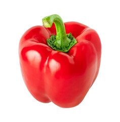 red paprika isolated on white
