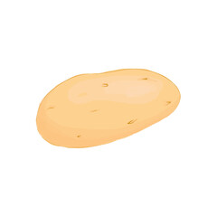 Potato Vector Illustration Isolated on White Background