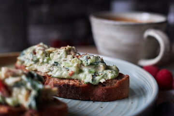 delicious open faced sandwiches for brunch