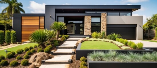 Fototapeta premium Contemporary home, residential building.