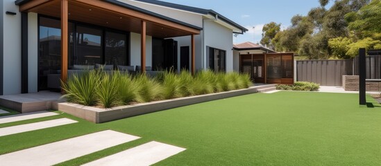 Contemporary home, residential building.