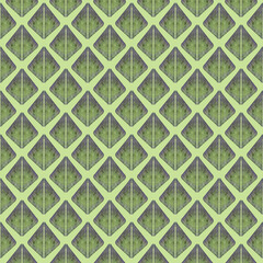 Watercolor seamless hand drawn geometric pattern with colorful rhombuses