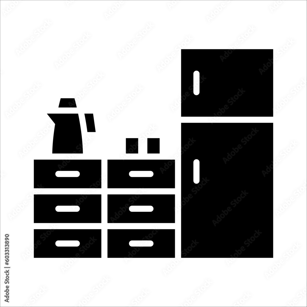Poster solid vector icon for office sharing which can be used various design projects.