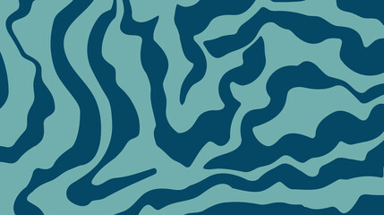 Minimal horizontal background with colorful waves. Abstract trendy blue waves. vector illustration