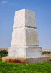 Fototapeta na wymiar Obelisk at Little Bighorn Battlefield National Monument