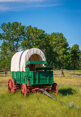 Covered Wagon at Grant-Kohrs Ranch National Historic Site