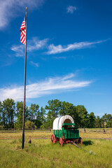 Covered Wagon at Grant-Kohrs Ranch National Historic Site