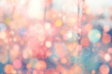 Fototapeta premium Abstract pastel blurred Bokeh for background