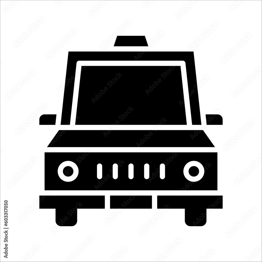 Aufkleber solid vector icon for car sharing which can be used various design projects.