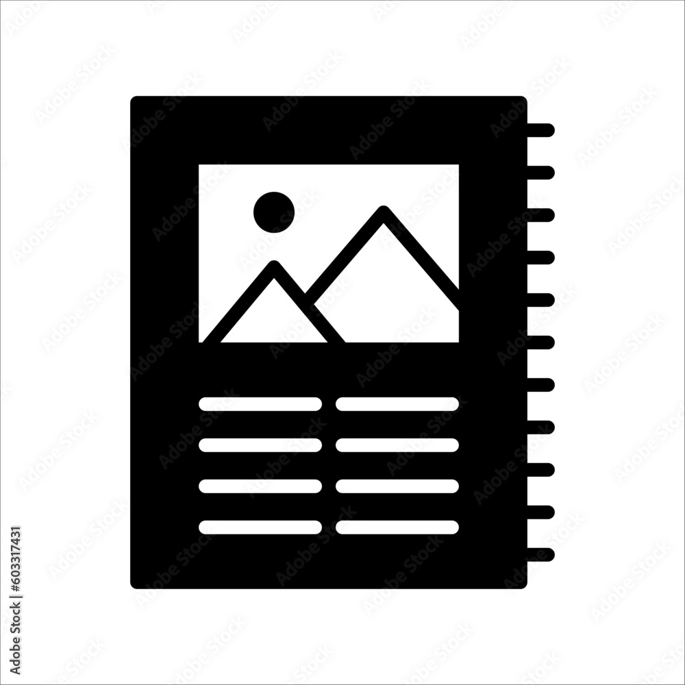 Aufkleber solid vector icon for magazine which can be used various design projects.
