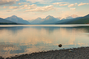 Morning at Lake McDonald in Glacier National Park