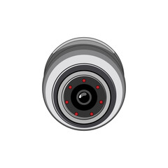 cctv ip camera cartoon. system private, control guard cctv ip camera sign. isolated symbol vector illustration