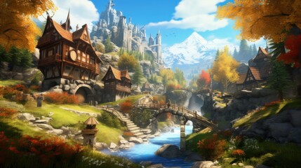 Fototapeta premium Game Art Wallpaper Background