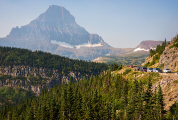 Sunrise at Hidden Lake Overlook at Glacier National Park