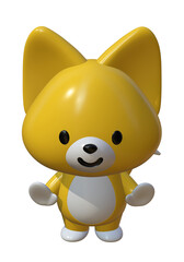 かわいいキツネのキャラクター