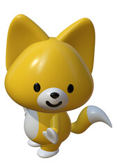 かわいいキツネのキャラクター