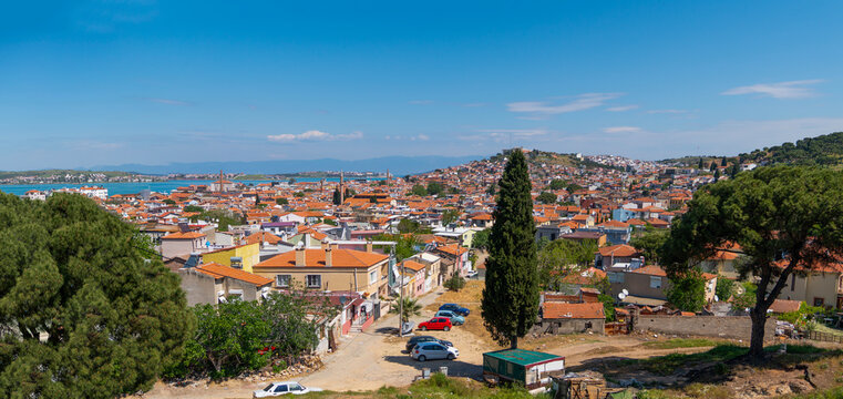 Panoramic view of Ayvalik, Balikesir, Turkey