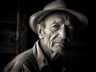 Portrait of an old or elderly man