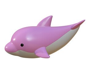 かわいいイルカのキャラクター